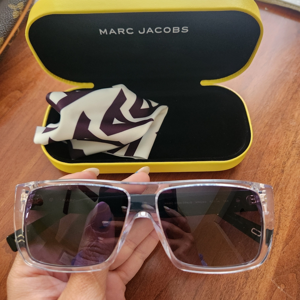 Marc Jacobs Black and Silver Sunglasses
